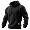 Men's Solid Color Sweatshirt Hoodie Men's Sports Large Size Casual Sweatshirt