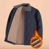 Autumn & Winter Men's Cotton-Padded Jacket – Thickened Velvet Grandpa Coat for Elderly