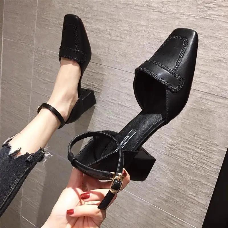 

Fashion Sandals For Women High Heels Pumps Heeled Woman Shoes Buckles Wholesale Bulk And Low Price 2024 Trending Summer Offers On Offer 35