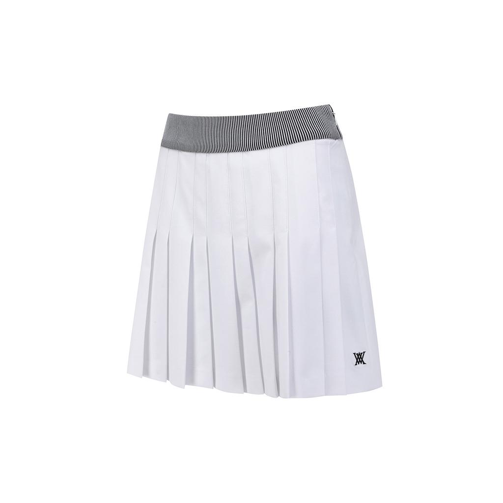 ANEW GOLF Women Essential Pleats Skirt_Wh