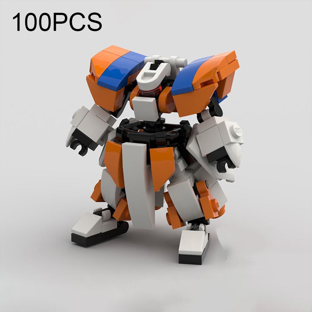 MOC Anime Action Figures Small Mecha Assembled Robot Puzzle Creative Octopus Gold Exoskeleton DIY Toys for Kids Birthday Gifts