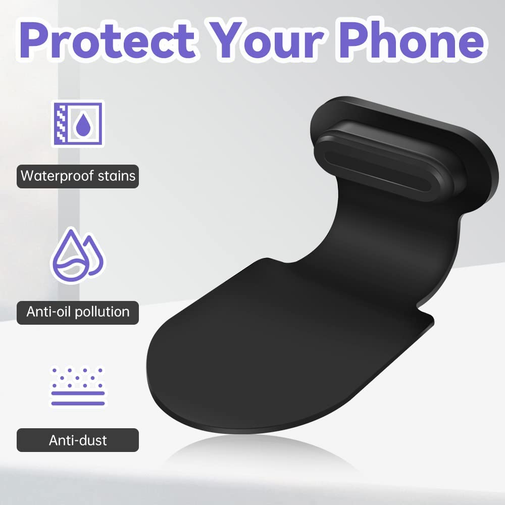 Xiaomi 6/1PCS Silicone Dustplugs Cover Anti-Lost Cap USB Type-C Port Protector Charging Port Anti-Dust Dirt Plug for iPhone Samsung