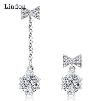 Lindon Women's Zircon Copper Alloy Earrings - Wedding Party Gift Pendant Earrings