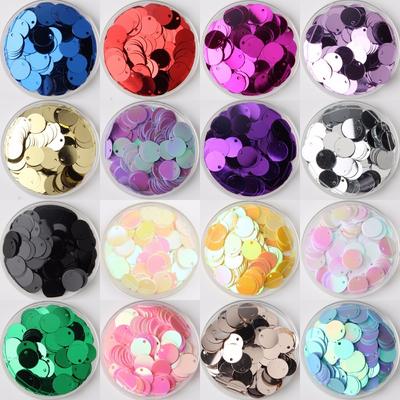 Nowe pcv płaskie okrągłe luźne cekiny Paillettes wyroby krawieckie Diy akcesoria do odzieży Lentejuelas Para Coser