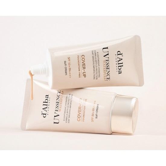 d Alba Waterfull Tone-Up Sunscreen Cover Beige SPF50+ PA++++ Hydrating Vegan Tone-Up Sun Cream 50ml Cover Beige SPF50+ PA++++ Hydrating Vegan Tone-Up
