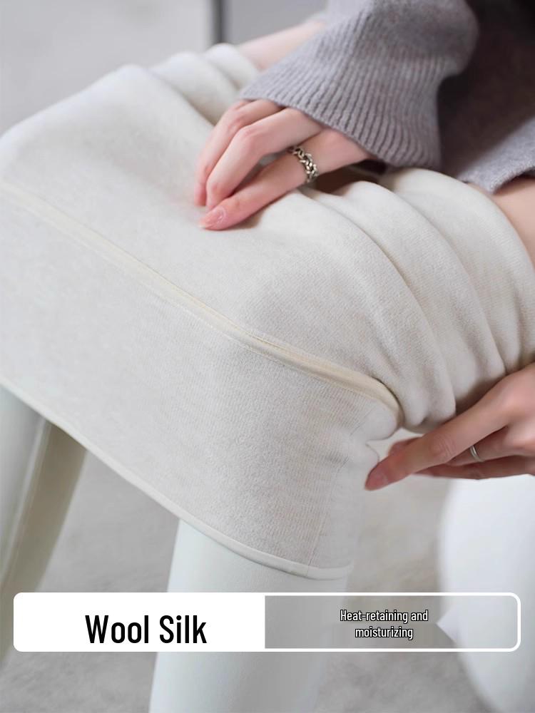 High-Waisted Cashmere Silk Yoga Pants with Tummy Control - Seamless Shark Skin Outerwear for Autumn/Winter 2025.