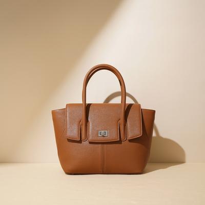 New Leather Women's Large-capacity Commuter Portable Tote Bag High-end Cowhide Shoulder Bag
