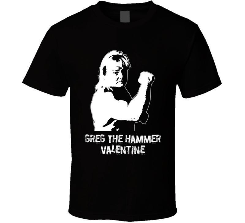 Greg The Hammer Valentine Retro Legends Of Wrestling Unisex T-shirt