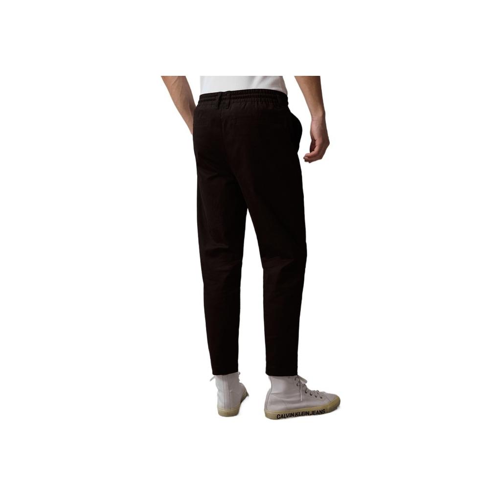 Calvin Klein Einfarbige Gerade Bein Freizeithose Herren Unterteile Space-Black J326073