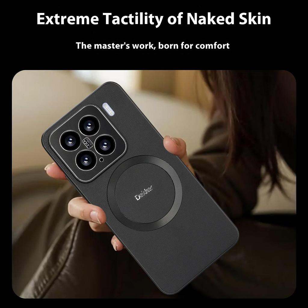 DEKKER Etui na Xiaomi 15 Kompatybilne z MagSafe PU+TPU Tylna Pokrywa Telefonu