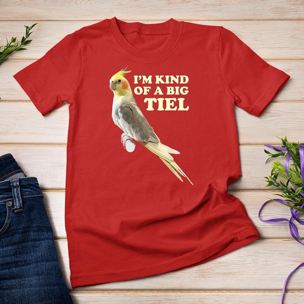 Funny Cute Cockatiel Gift For Women Men Parrot Lover T-Shirt Unisex Casual Fashion Round Neck Short Sleeve Plus Size Tops