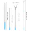 Wardrobe Hook Pole Adjustable Splicing Clothes Rod Stainless Steel Plastic Clothes Reach Tool Home Balcony Closet Hook Pole