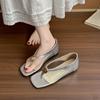 New Height-increasing Single Shoes with Wedge Heels and Flip-flops