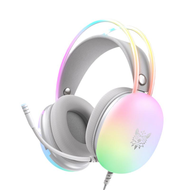 X25 Gradient Dynamic Lighting Headset: Gaming Headset with Cross-Border Design for E-Sports Enthusiasts.