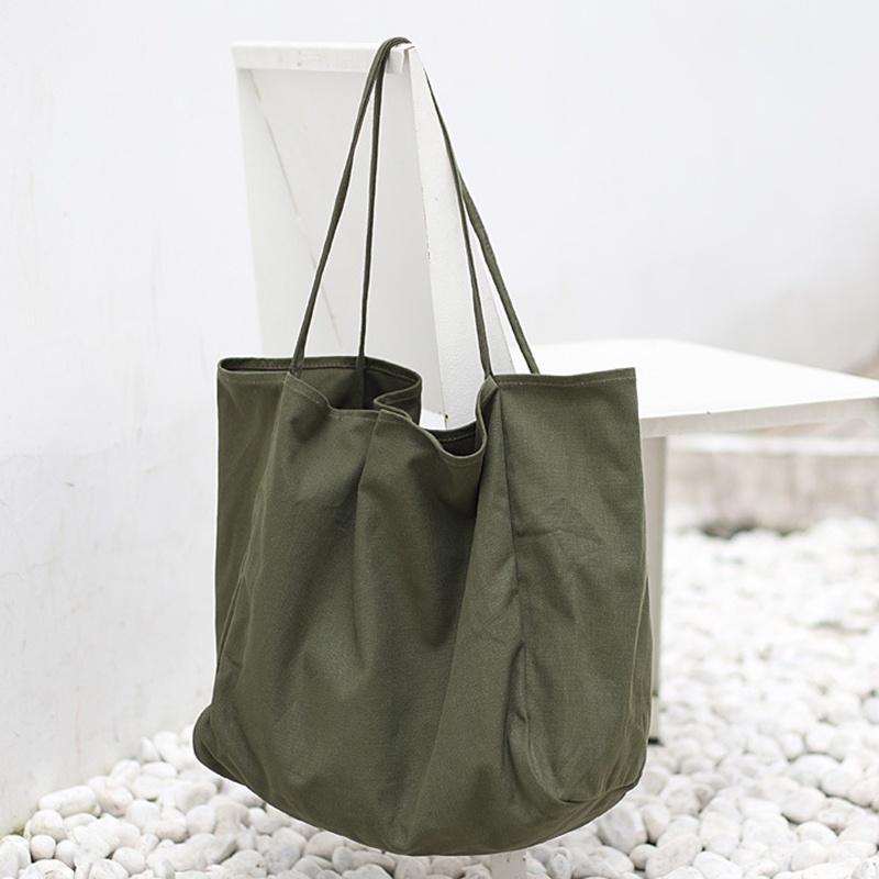 IELGY Простая вместительная холщовая сумка через плечо в стиле «лес» для женщин