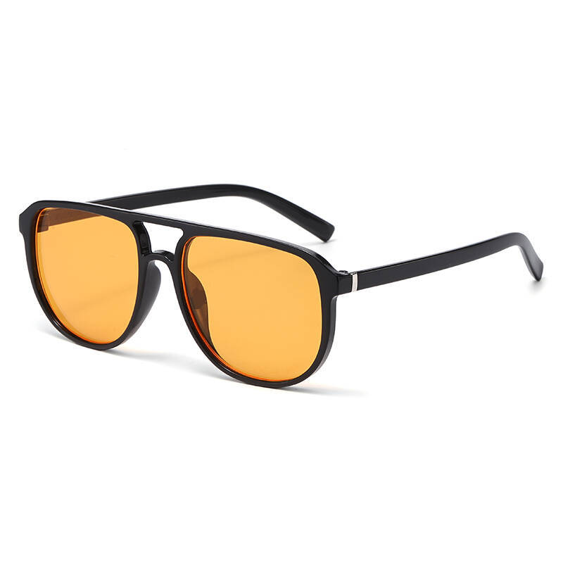 Women's INS Style Fashion Square Frame Sunglasses Retro Double-Bridge Unique Versatile UV400 Shades Eyewear Men's Goggles