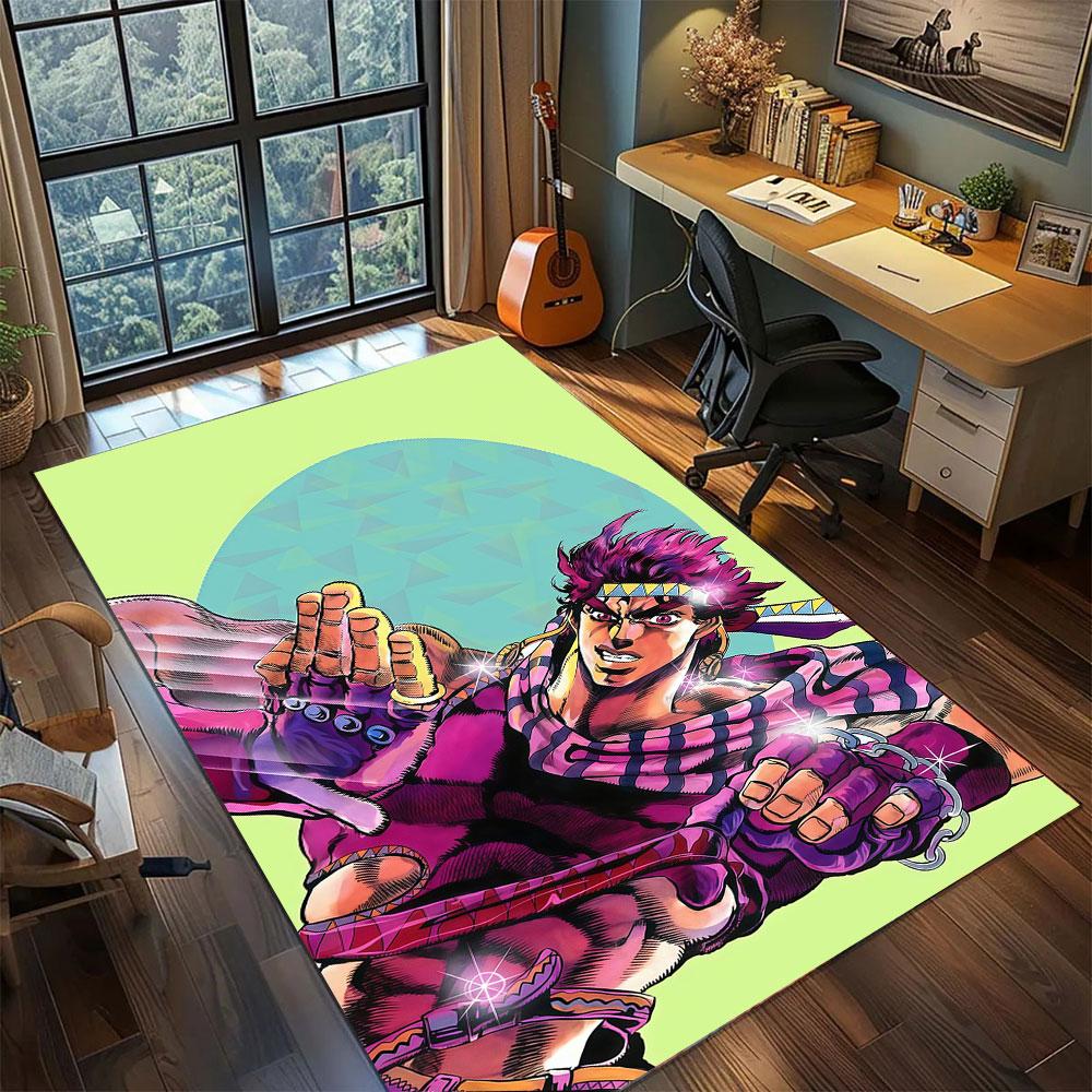 JoJo Golden Wind Carpet for Living Room Bedroom Home Decor Cool Movie Mat Play Floor Mat