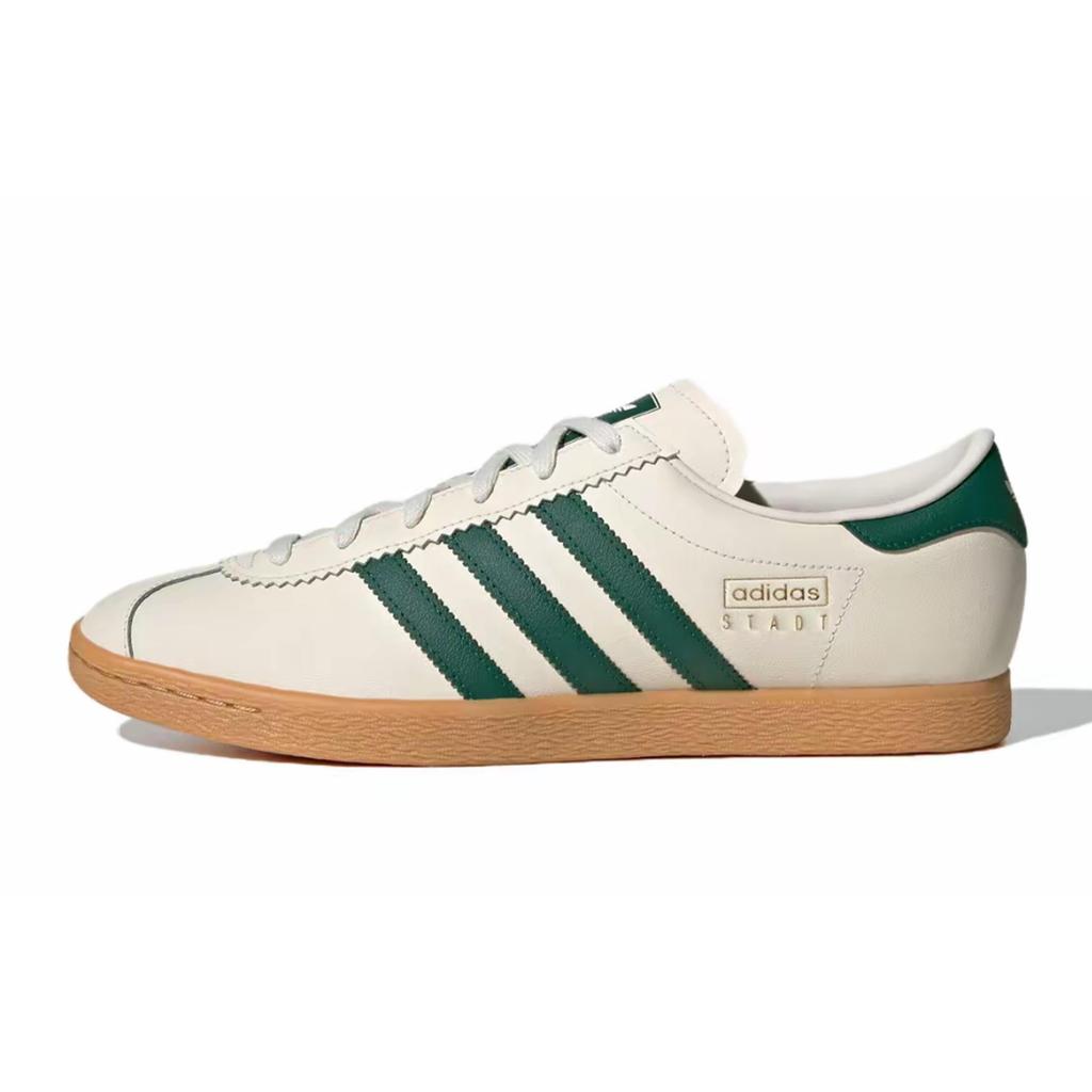 Adidas Originals Stadt Abrasion Resistant Abrasion Resistant Low top Skateboard Shoes Unisex Beige White Blue JR8311(Team191-)