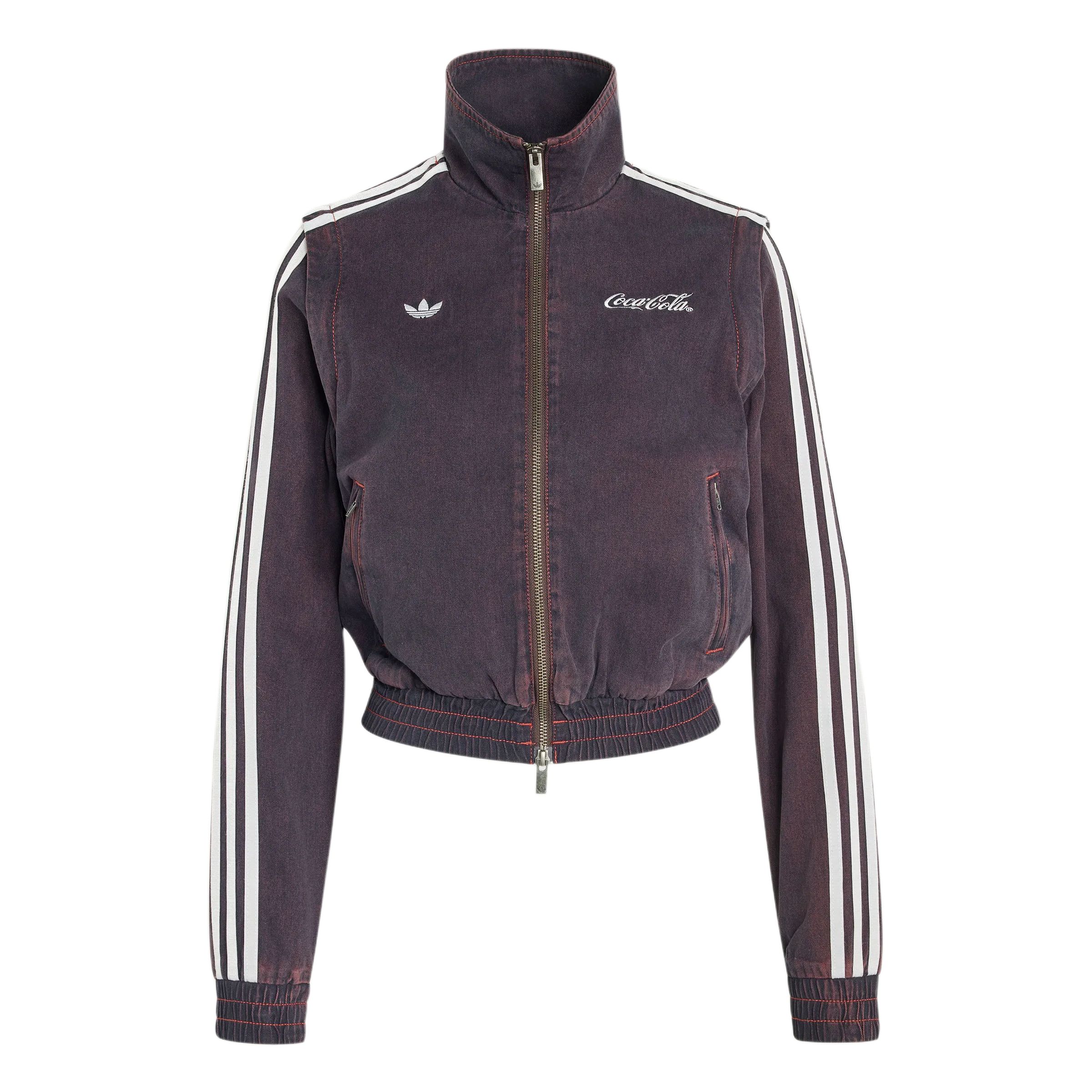 Adidas Originals X Coca-Cola Classic Vintage Funnel Neck Denim Jacket Women jackets KY7693 2XS