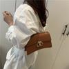Premium solid color simple retro chain lock women's bag summer new small square bag texture shoulder messenger bag