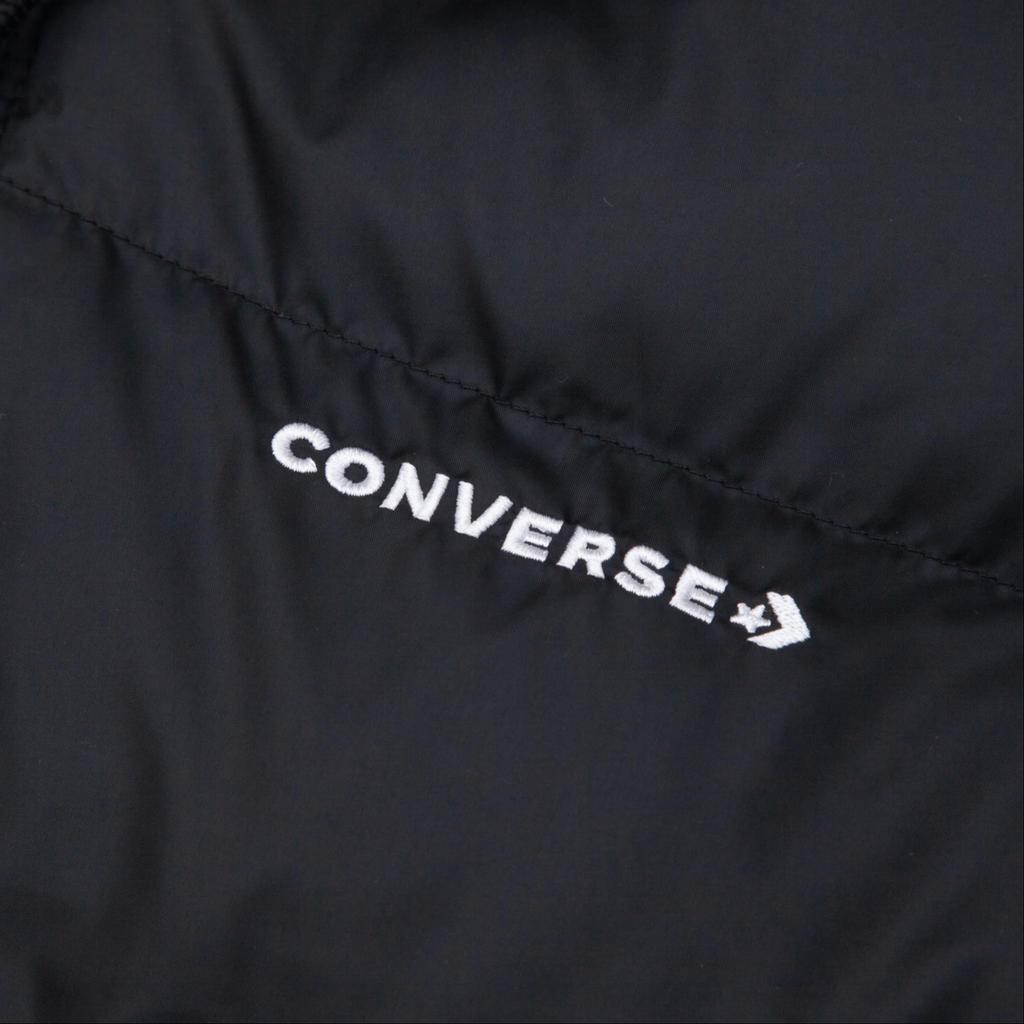 New Converse FW24 Puffer Jacket Women's Black 10025207-A01