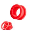 1 Paar Riemenscheiben-Design, hohl, großer Flare-Ohrring, Ohrmessgeräte, Ring, weiche Plugs, Tunnel