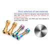 4pcs Carbon Fiber Stem Bolts Titanium Alloy Mountain Road Bike Stem Screw Nut Kits Bicycle