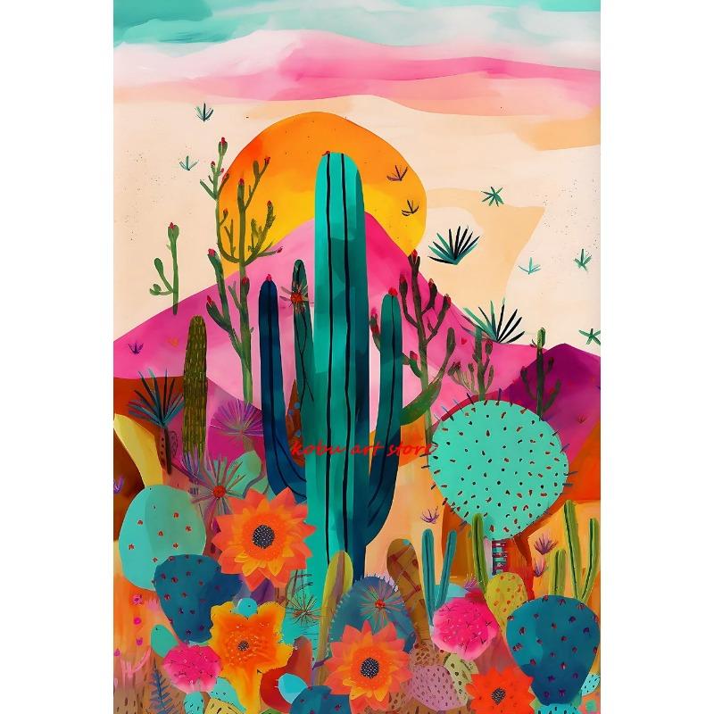 

Красочный Абстрактный Пейзаж Розовая Гора Цветочный Пейзаж Постеры Принты Холст Картина Настенные Картины для Гостиной Домашний Декор 21cm×30cm NoFrame