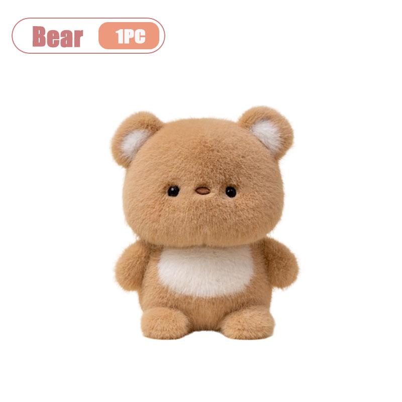 1-5PCS Cute Desk Companion Plush Stuffed Animal Kawaii Desktop Ornament Study Work Buddy Birthday Gift for Kids