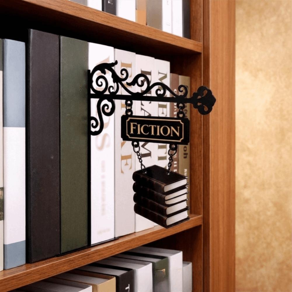 Decorative Bookend Hanging Plaque Lightweight Book Partition Board Study Desk