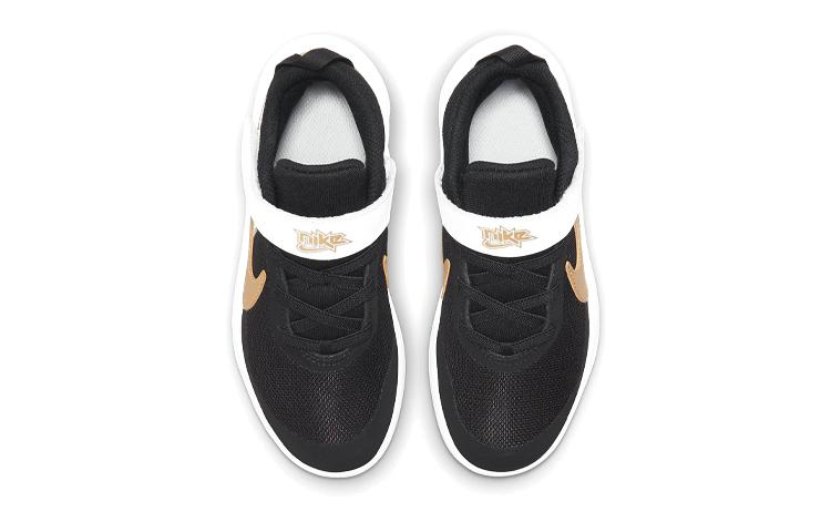 Nike Team Hustle D 10 Black White Metallic Gold PS CW6736-002