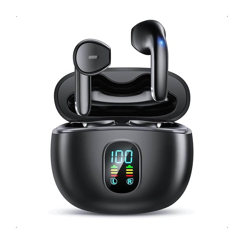 

earphones bluetooth wireless earphones 3g super lightweight Numerical LED display display bluetooth automatic pairing Bluetooth5.3 Continuous playback