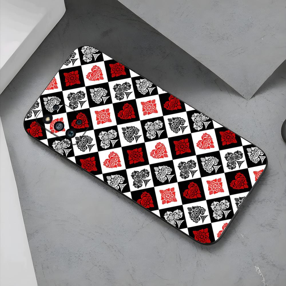 Poker Card Back Design Phone Case For Samsung S26 S25 Edge S24 S23 S22 S21 S20 Ultra Plus Fe Galaxy Silicon Cover