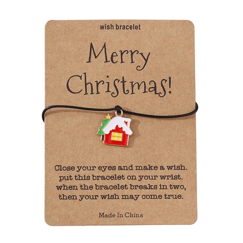 Трендовый трансграничный рождественский браслет с подвеской в виде праздничного символа