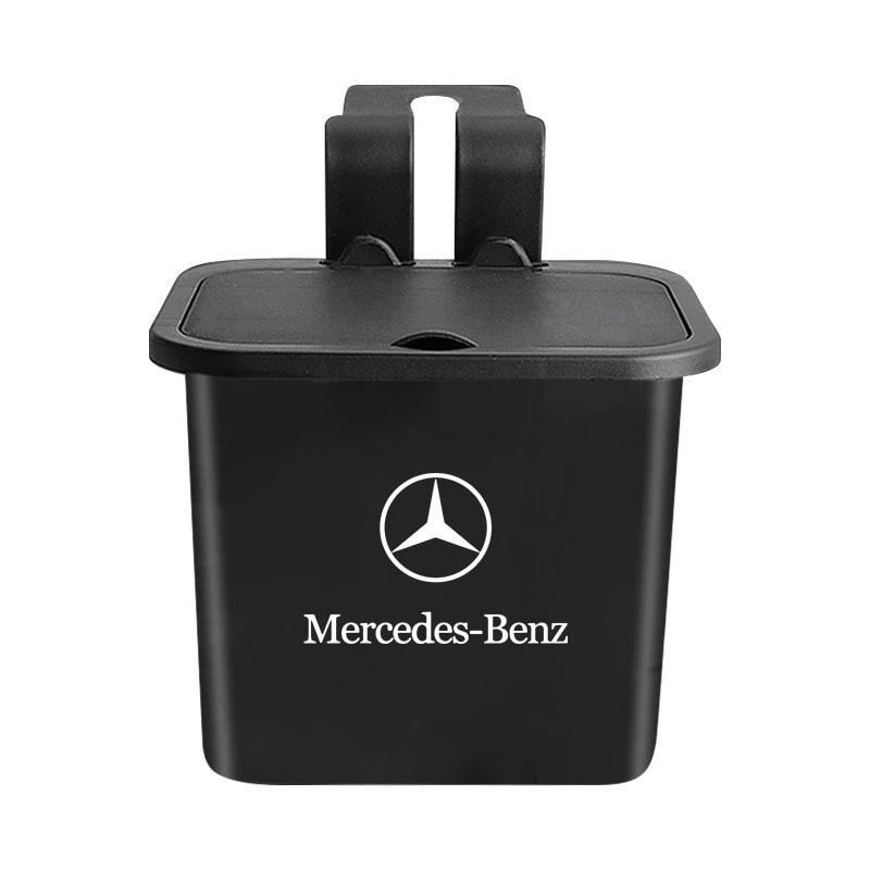 1Pcs Car Seat Back Hanging Trash Can Storage Case Rear Row Organizer For Mercedes Benz AMG W205 W204 W203 W211 GLC GLE CLA W212 W213 W201 W210 W124
