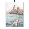 Venedig Meer Tür Gebäude Frucht Herbstlandschaft Poster und Drucke Wandkunst Leinwandmalerei Bilder Für Wohnzimmer Heimdekor