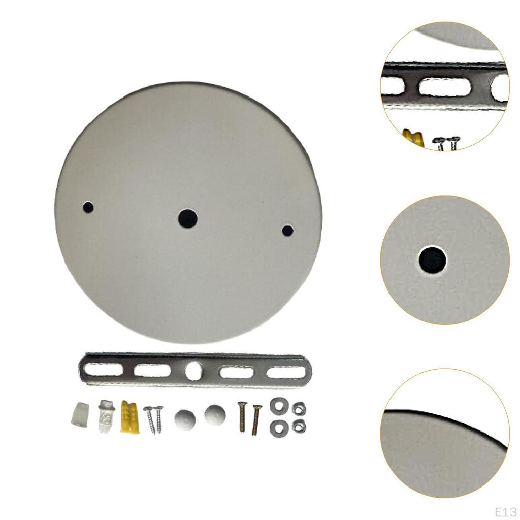 Canopy Kit Chandelier Ceiling Plate with Mounting Hardware Retro Style for Pendant Lamp Iron