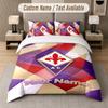 Fiorentina FC Design Bedding Set Custom Text 1 Duvet Cover & 2 Pillow Cases