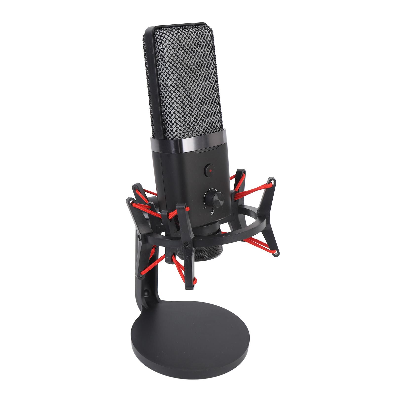 

USB-конденсаторный игровой микрофон с антивибрационным креплением и RGB-подсветкой, кардиоидная направленность