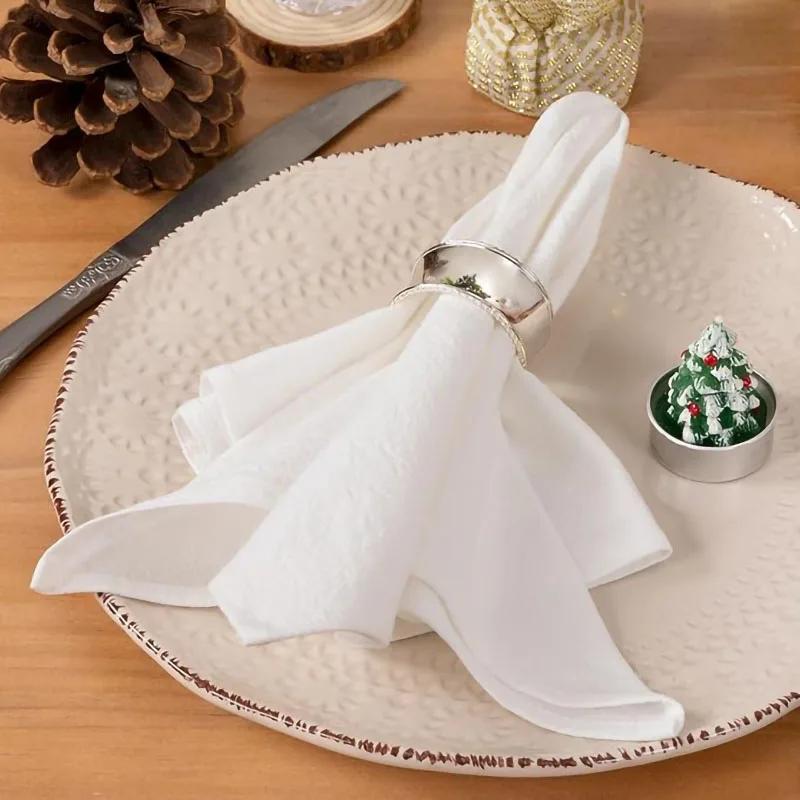 4PCS 30X45CM Cloth Napkins 100% Cotton Fabric Dinner Kitchen Towels Table Design Mat Weddings Baby Shower Christmas Decoration