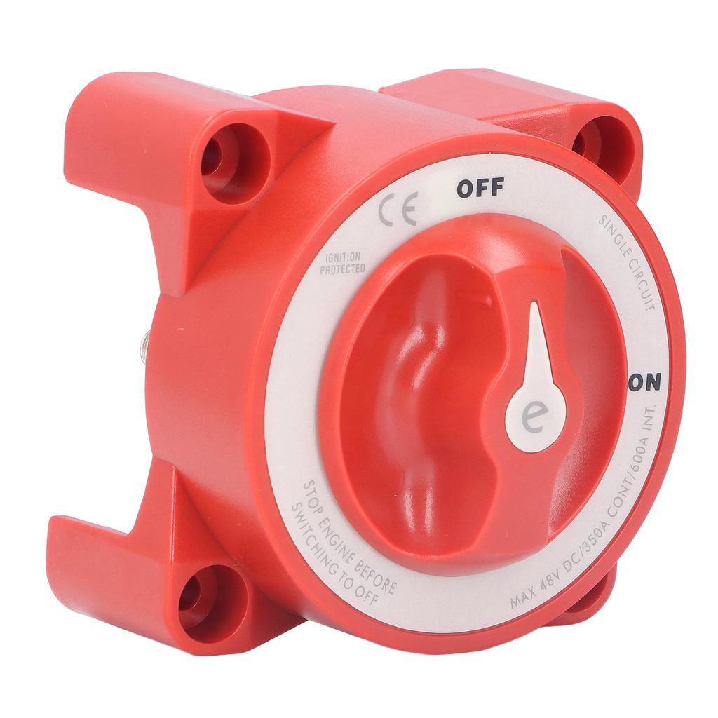 350A Battery Switch ON Off Knob Type Single Circuit Power Disconnect Isolator for Marine Boat Car Truck Trailer RV