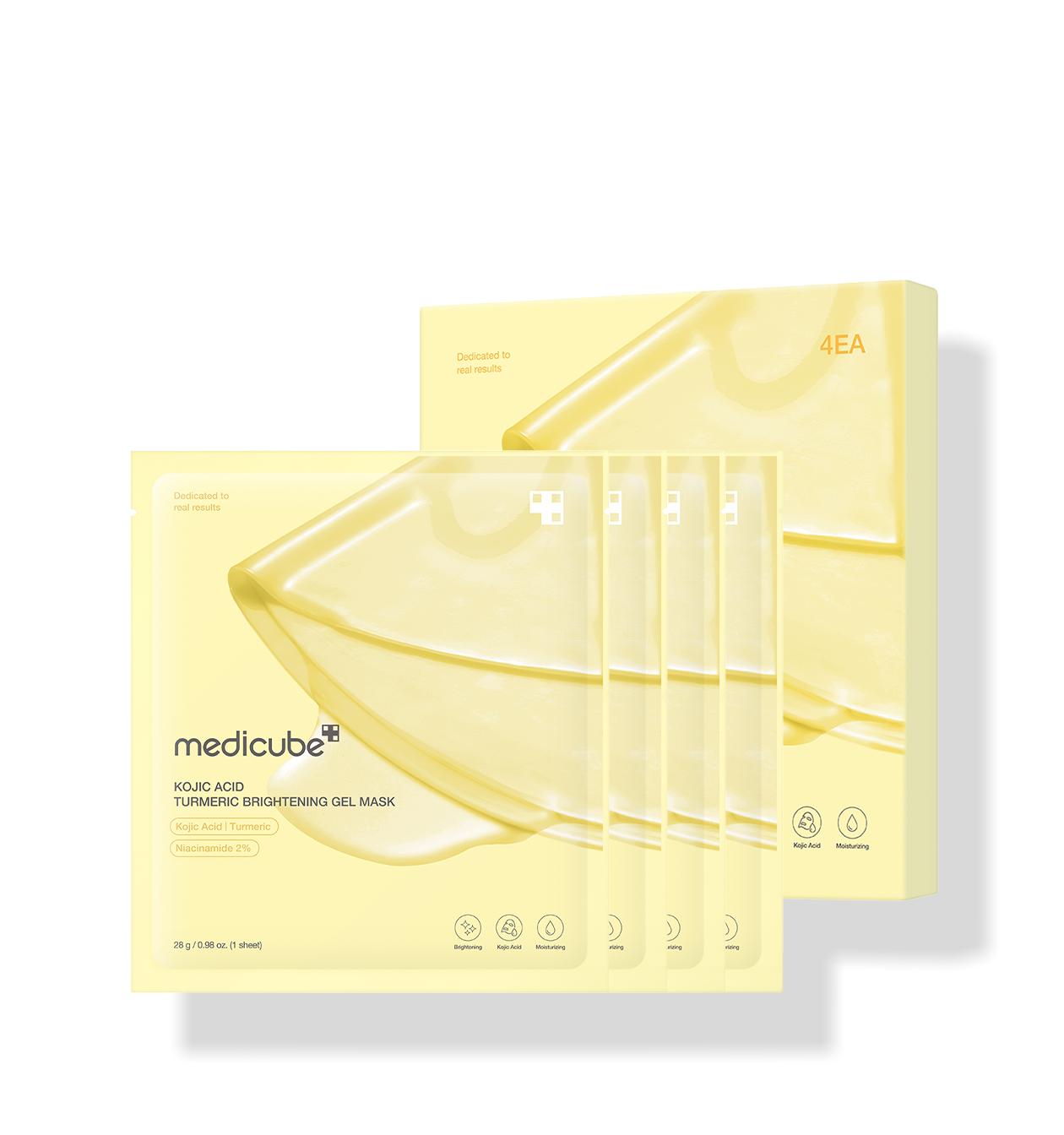 MEDICUBE Kojic Acid Turmeric Vita Gel Mask (4 sheets)
