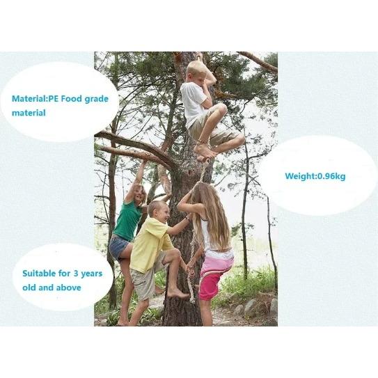 Kids Climbing Ropes Children Swing Disc Climbing Plastic Rope Kids Playground Equipment Outdoor Indoor Swing Fun Fitness Toys