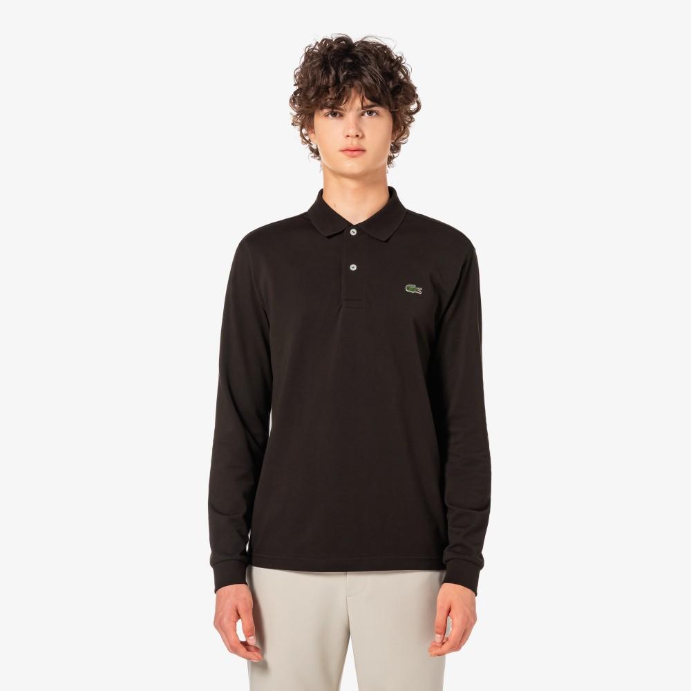 [Lacoste] Мужская базовая рубашка-поло с длинным рукавом, французский regular fit PH732E-55NSKB 3