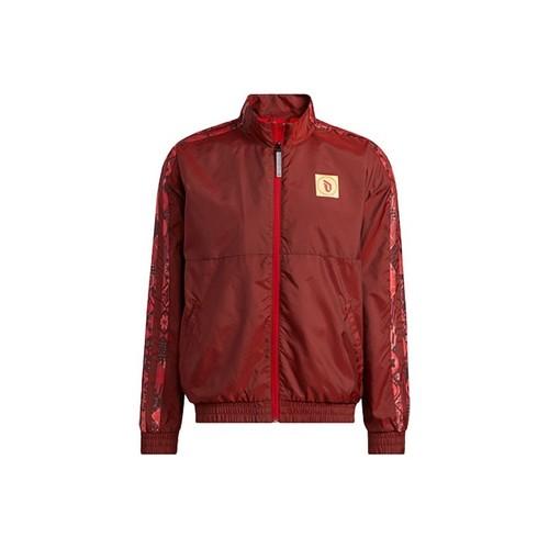 adidas Lunar New Year Logo Basketball Retro Sports Jacket for Men, Red L красный