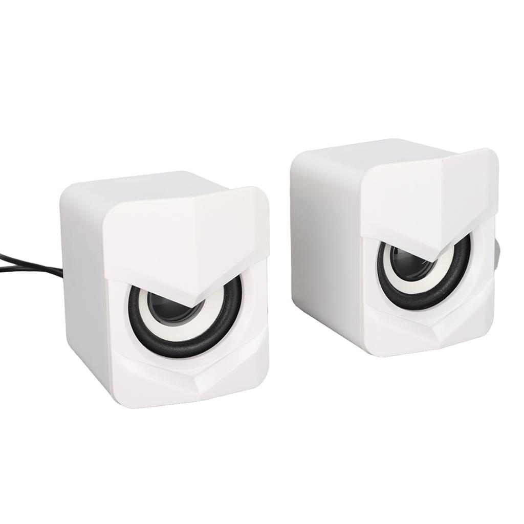 Desktop Speaker USB Powered Heavy Subwoofer Desktop LED Speaker for PalyStation4 Home Computer Laptop