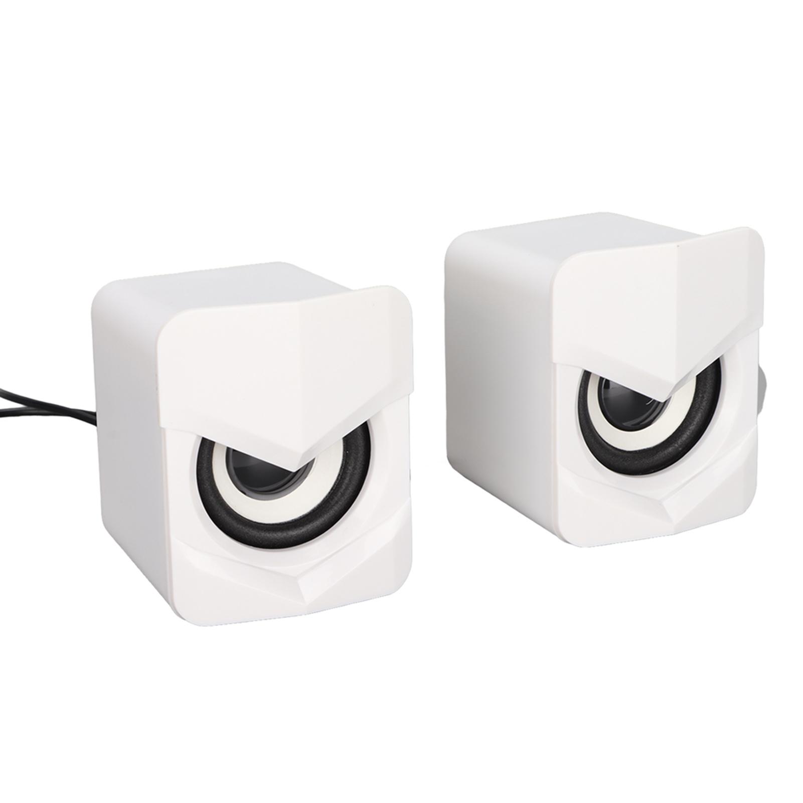 

Desktop Speaker USB Powered Heavy Subwoofer Desktop LED Speaker for PalyStation4 Home Computer Laptop