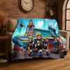 Cartoon Fireman Sam Soft Flannel Throw Blanket,Warm Cozy Blanket for Bed,Couch,Sofa,Bedroom,Living Room,Travel,Camping Picnic