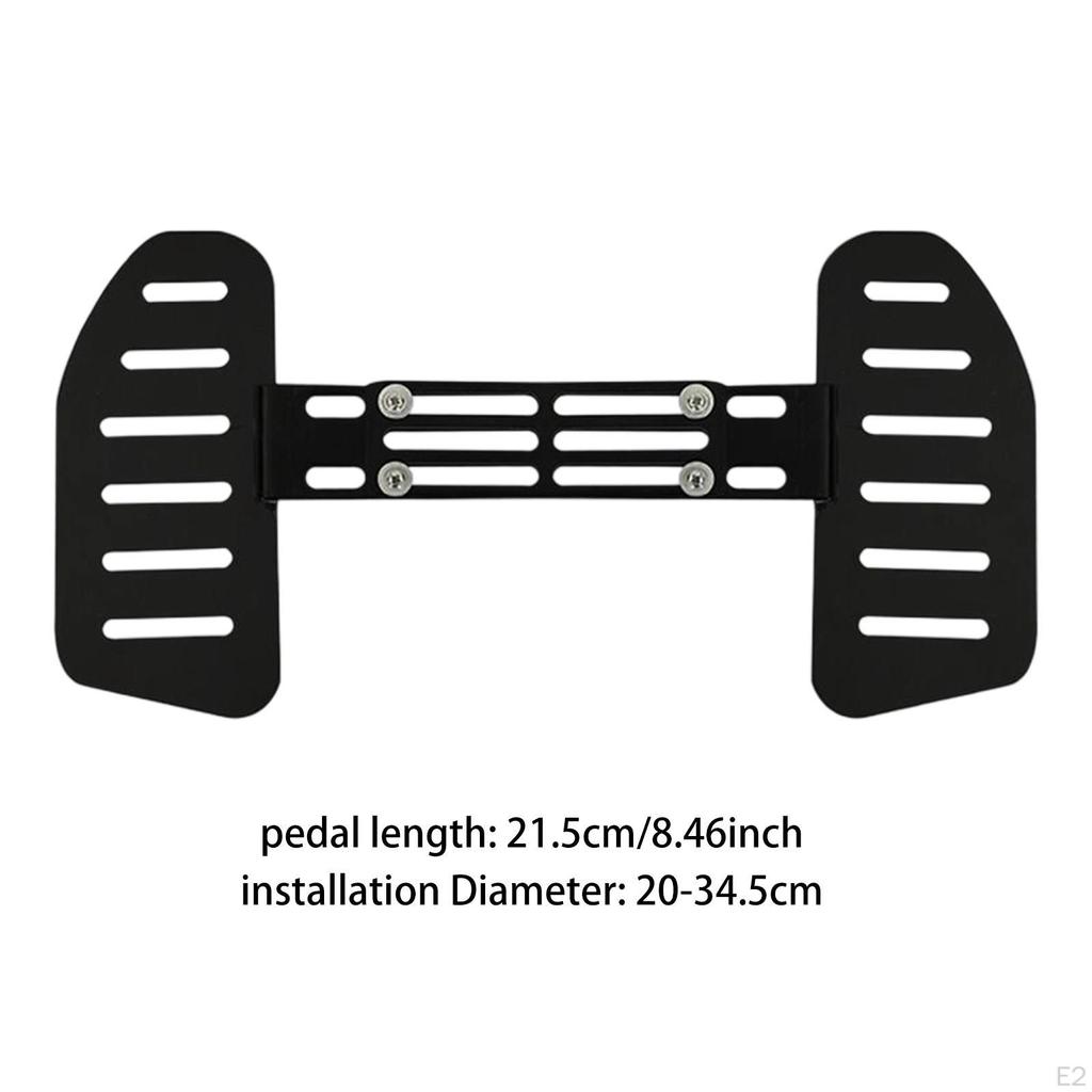E Bike Wide Front Footrest Metal Plate Accessory with Hole Design Professional Multipurpose for Long