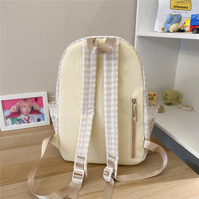 Mochila Escolar Xadrez para Estudantes Mochila Feminina